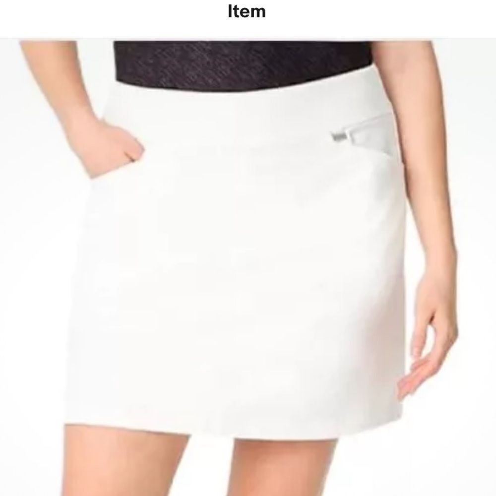 Greg Norman Woman Active Tennis Golf Skort, White, Size XLarge, NWT